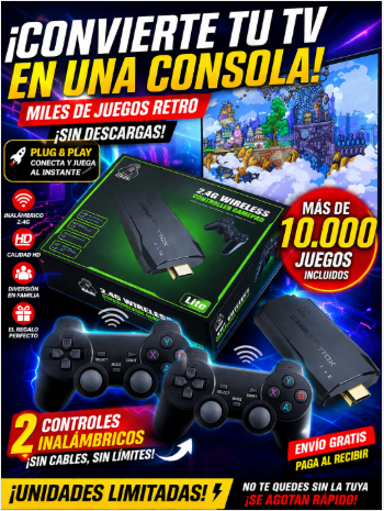 🎮 GAME STICK LITE – PODER GAMER INSTANTÁNEO 🔥