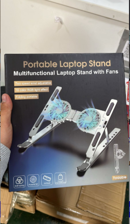 💻❄️ SOPORTE DE LAPTOP CON DOBLE VENTILADOR – PORTÁTIL Y AJUSTABLE ❄️💻